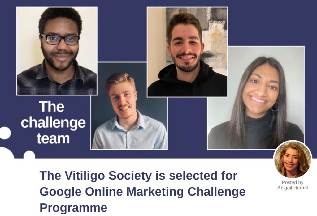 Online Marketing Challenge The Vitiligo Society